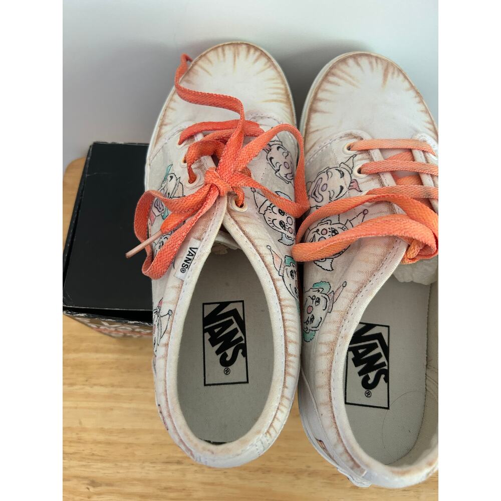 VANS Custom Painted Sneakers Clowns Casino Pier Seaside Heights NJ Men's 9 - Picture 6 of 11